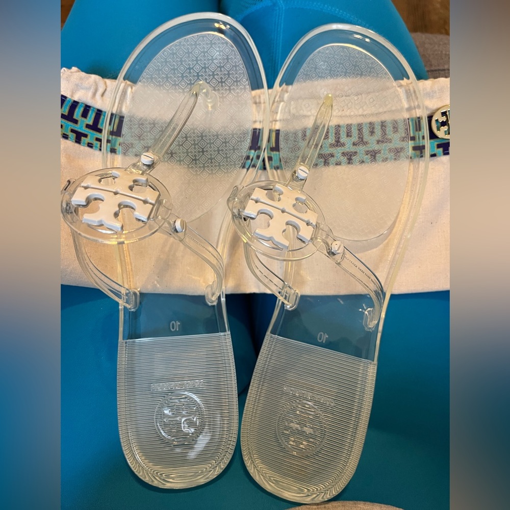Tory Burch Mini Miller Jelly Flip Flop - Clear